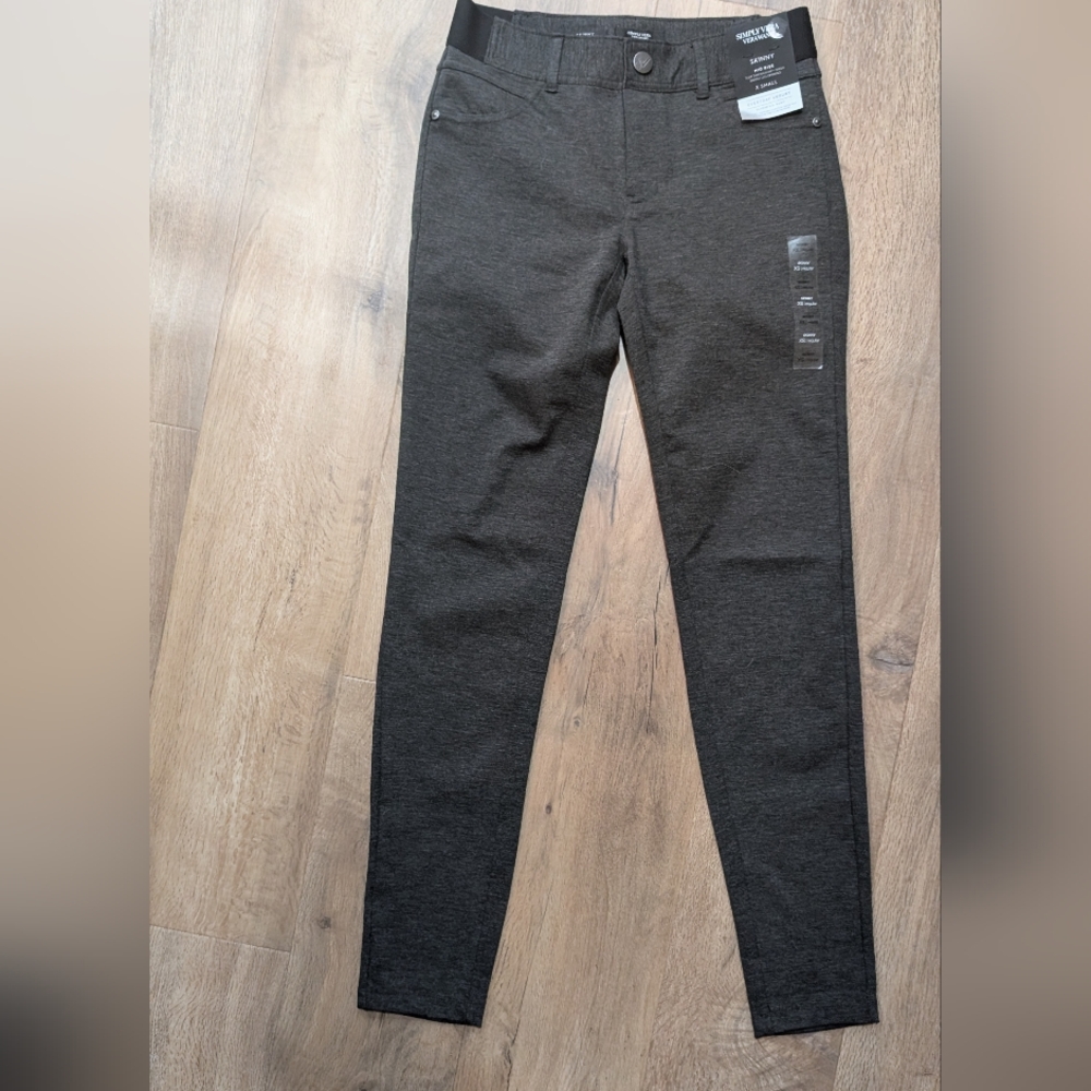 Simply Vera Vera Wang Dark Gray Leggings